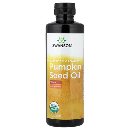 Swanson, Certified Organic Pumpkin Seed Oil, 16 fl oz (473 ml)