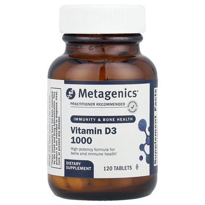 Metagenics, Vitamin D3 1000, 25 mcg, 120 Tablets