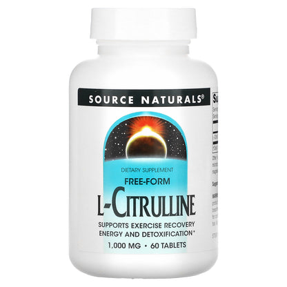 Source Naturals, L-Citrulline, 2,000 mg, 60 Tablets (1,000 mg per Tablet)