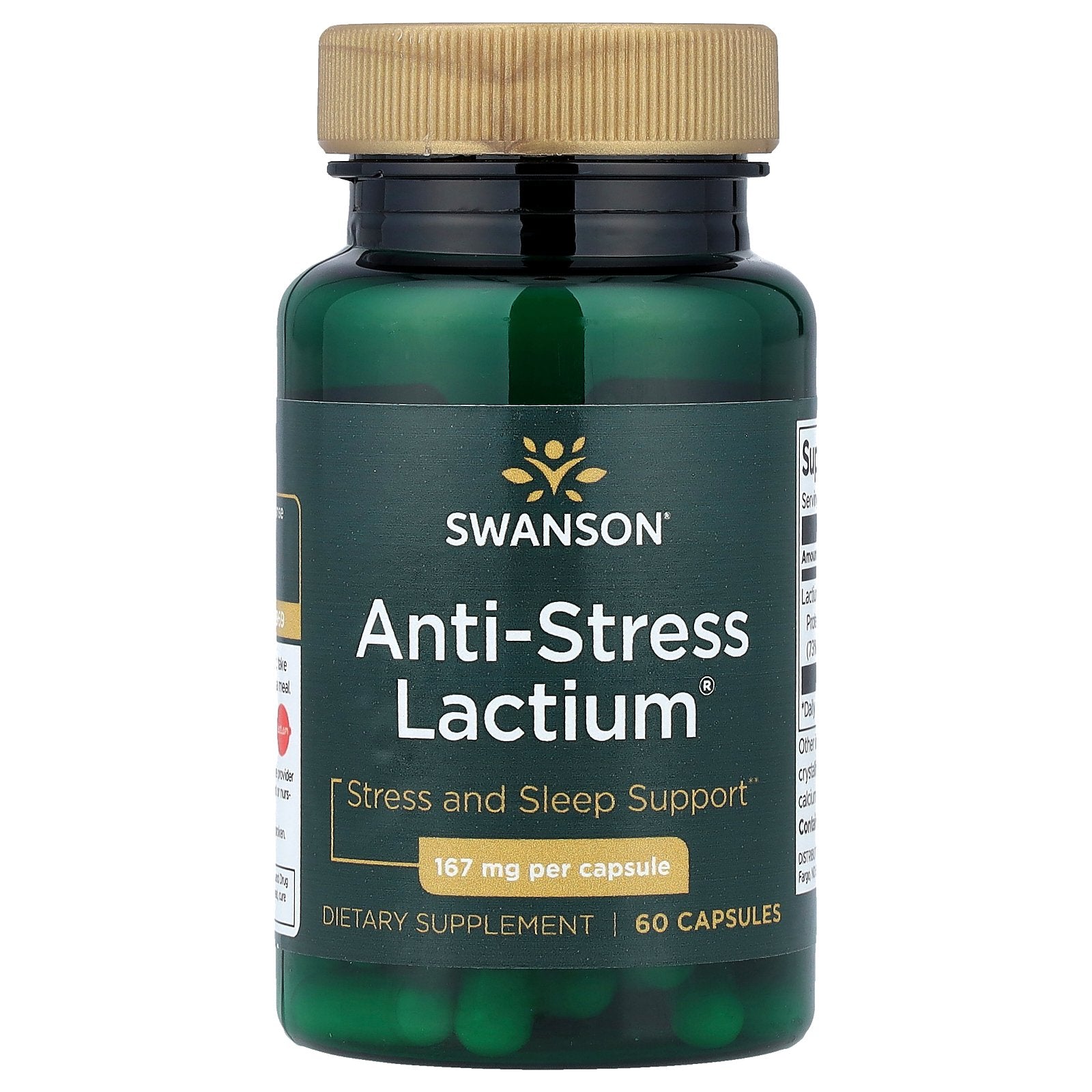 Swanson, Anti-Stress Lactium®, 167 mg, 60 Capsules