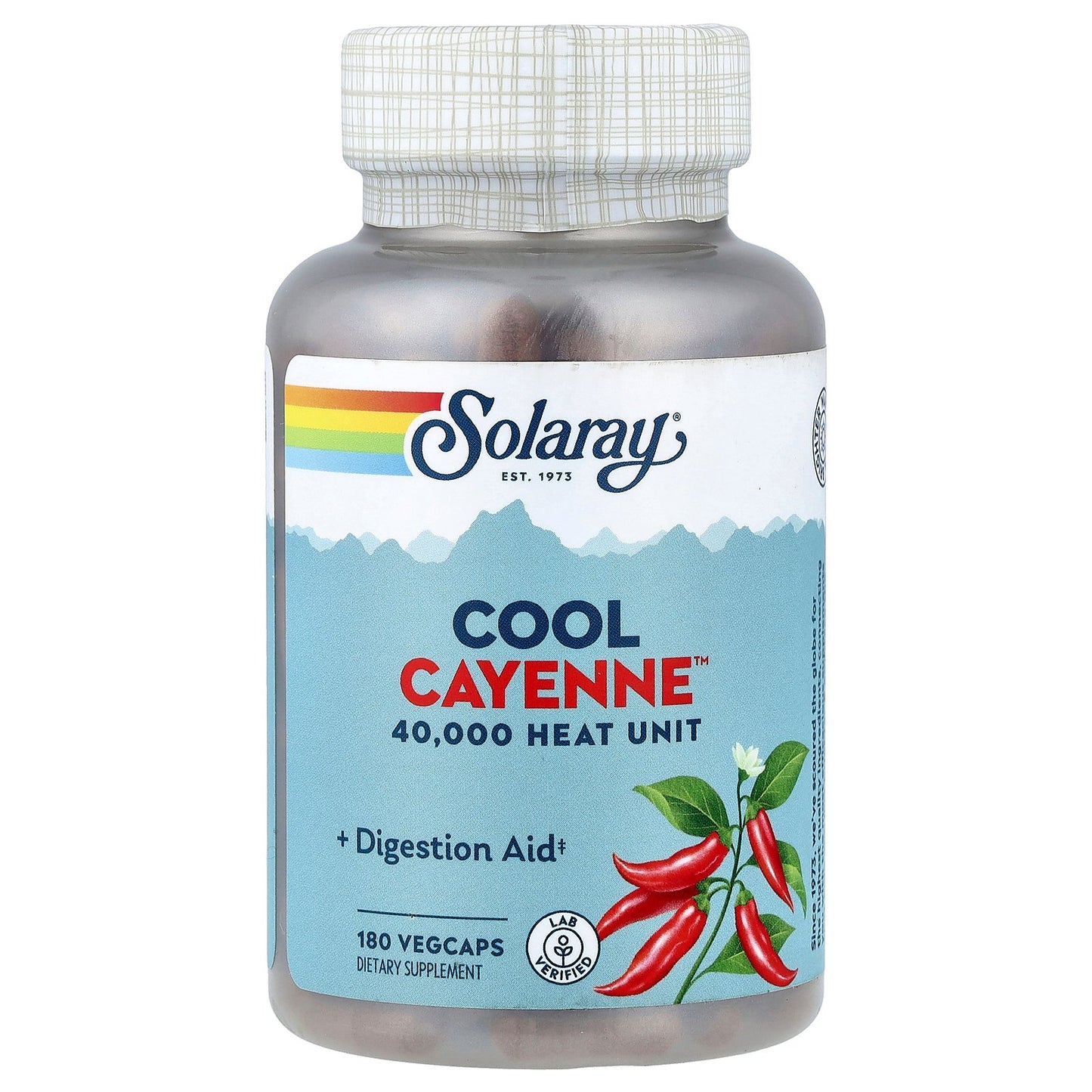 Solaray, Cool Cayenne™, 180 VegCaps (300 mg per Capsule)