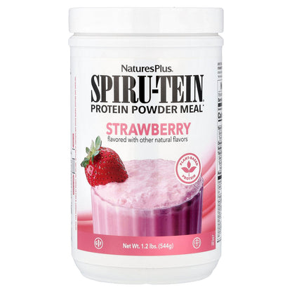 NaturesPlus, Spiru-Tein®, Protein Powder Meal, Strawberry, 1.2 lbs (544 g)