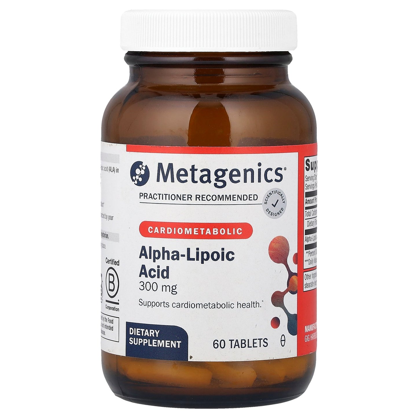 Metagenics, Alpha-Lipoic Acid, 300 mg, 60 Tablets