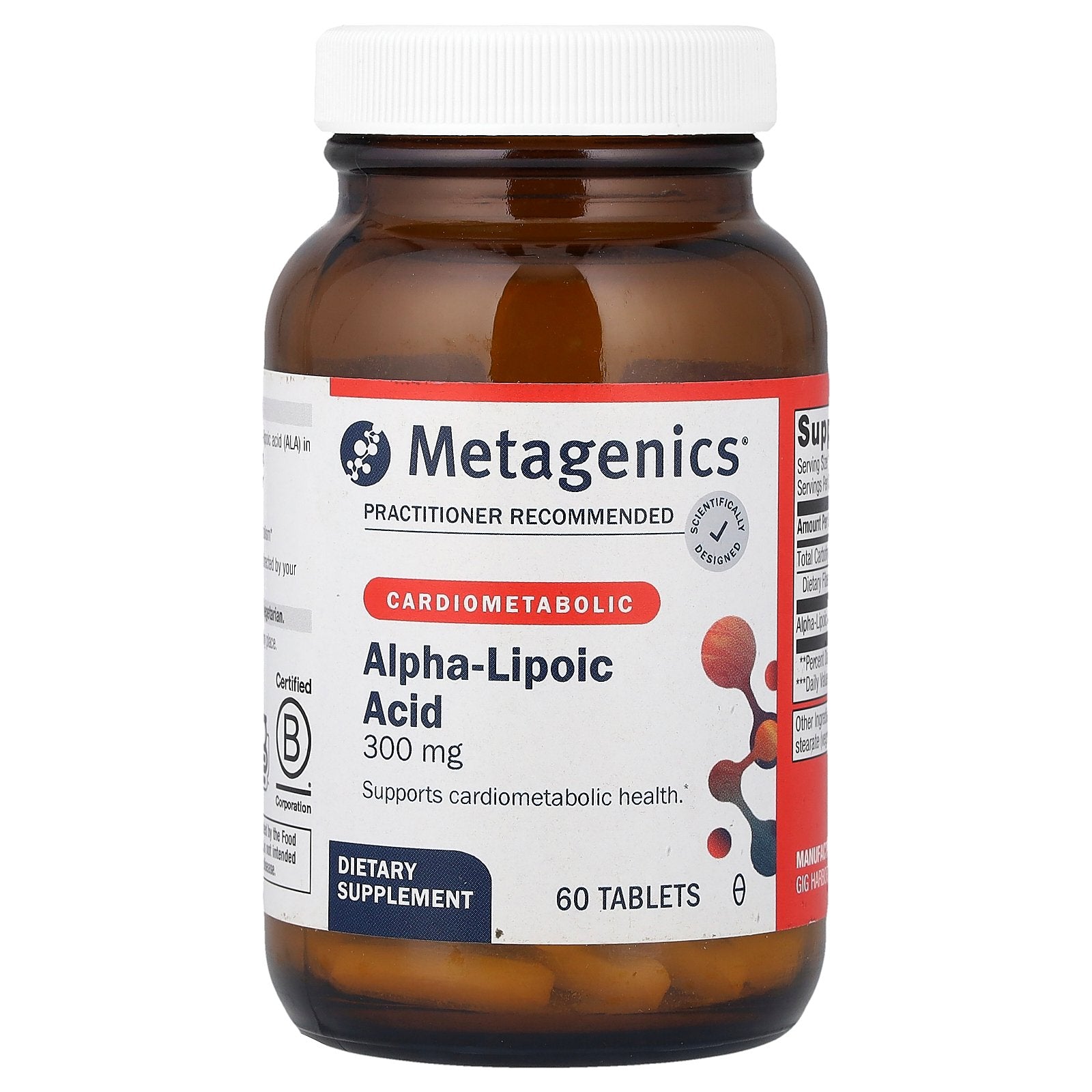 Metagenics, Alpha-Lipoic Acid, 300 mg, 60 Tablets