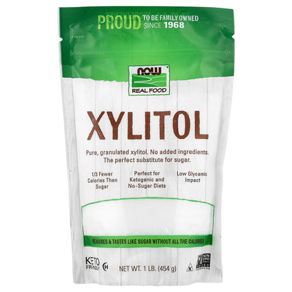NOW Foods, Real Food, Xylitol, 1 lb (454 g)