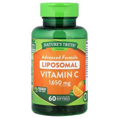 Nature's Truth, Liposomal Vitamin C, Advanced Formula, 60 Quick Release Softgels