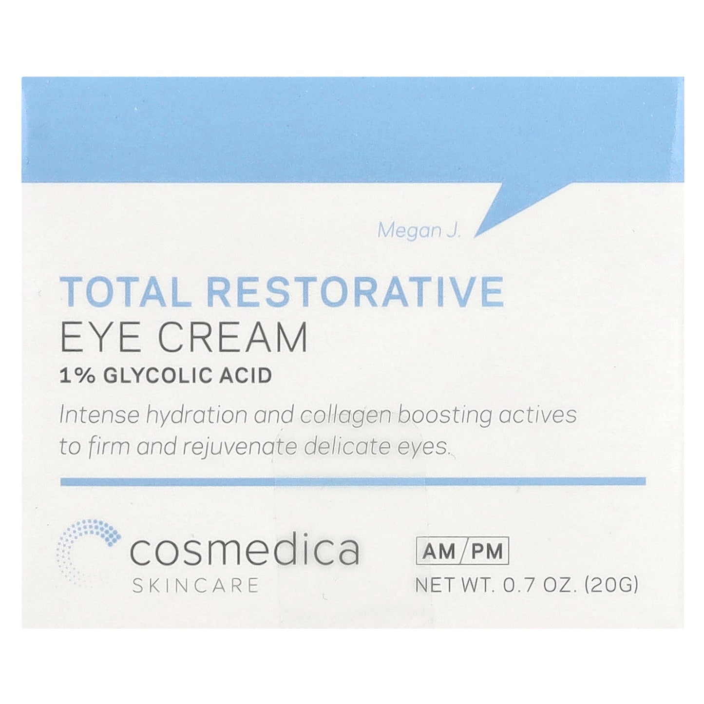 Cosmedica Skincare, Total Restorative Eye Cream, 0.7 oz (20 g)