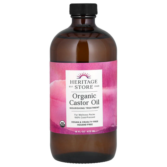 Heritage Store, Organic Castor Oil, 16 fl oz (473 ml)