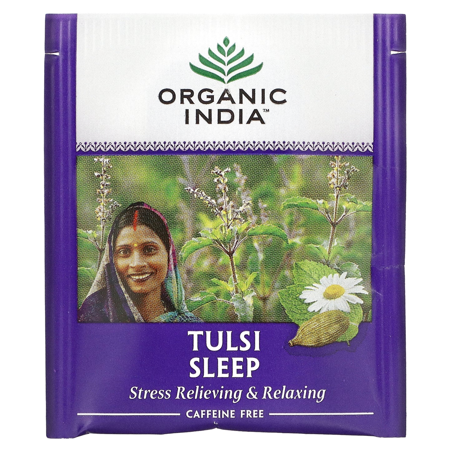 Organic India, Tulsi Tea, Sleep, Caffeine Free, 18 Infusion Bags, 1.14 oz (32.4 g)