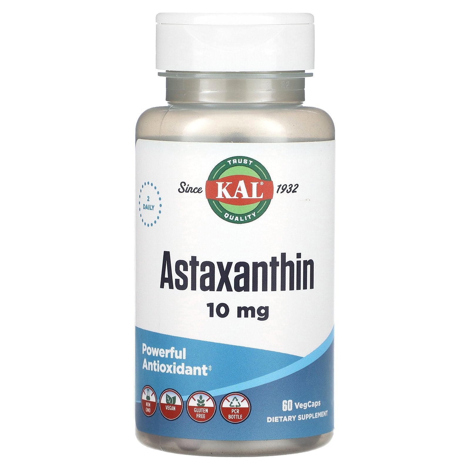 KAL, Astaxanthin, 60 VegCaps (5 mg per Cap)