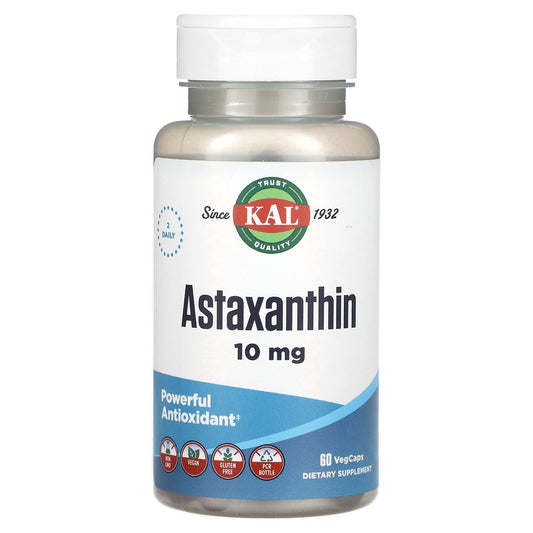 KAL, Astaxanthin, 60 VegCaps (5 mg per Cap)