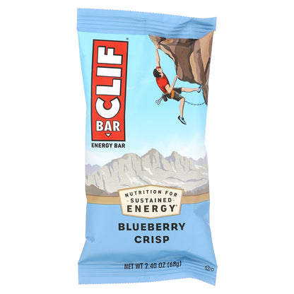 Clif Bar, Energy Bar, Blueberry Crisp, 12 Bars, 2.40 oz (68 g) Each