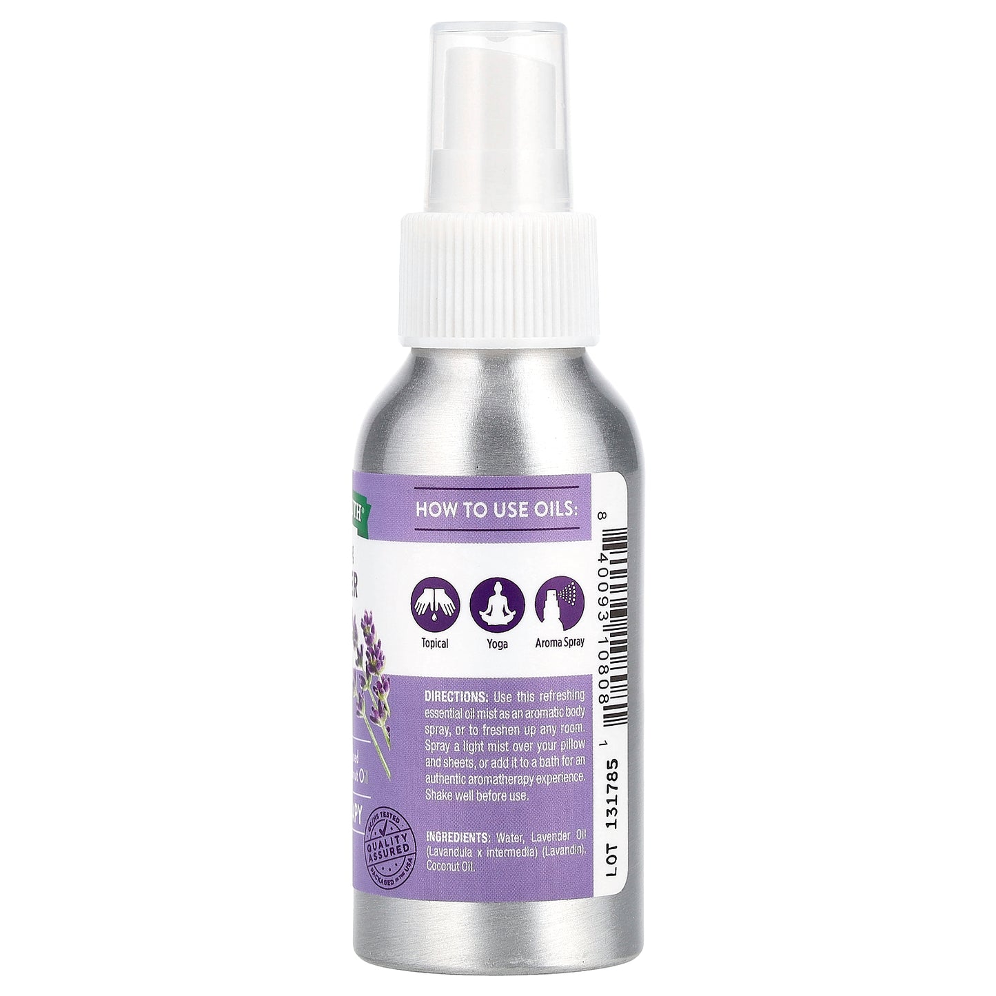 Nature's Truth, Essential Oil Topical Mist, Rejuvenating Lavender, 2.4 fl oz (71 ml)