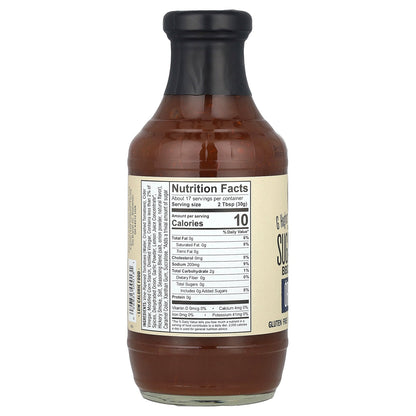 G Hughes, Sugar Free BBQ Sauce, Original, 18 oz (510 g)
