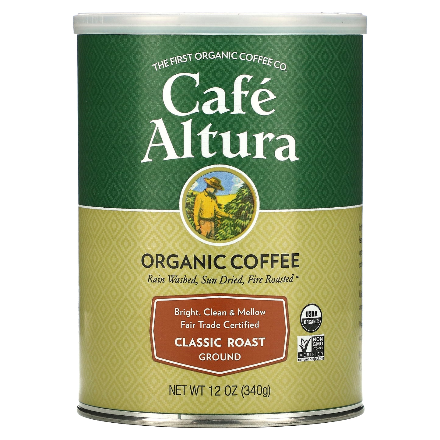 Cafe Altura, Organic Coffee, Ground, Classic Roast, 12 oz (340 g)