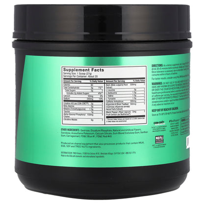 JYM Supplement Science, Pre JYM®, High Performance Pre-Workout, Rainbow Sherbet, 1.2 lbs (540 g)