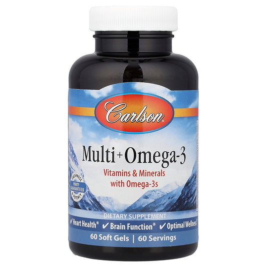 Carlson, Multi + Omega-3, 60 Soft Gels