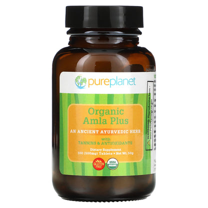 Pure Planet, Organic Amla Plus, 100 Tablets