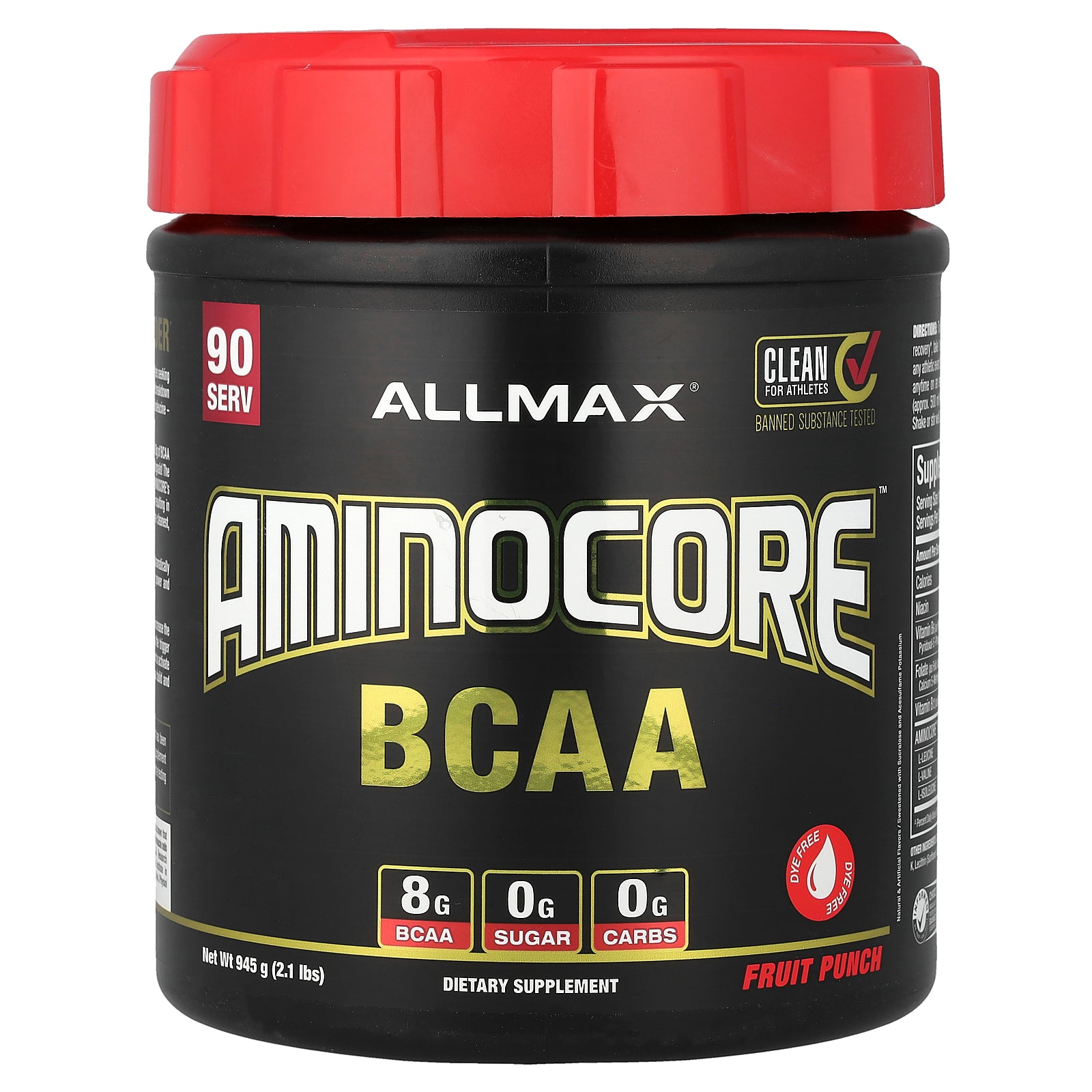 ALLMAX, AMINOCORE™ BCAA, Fruit Punch, 2.1 lbs (945 g)