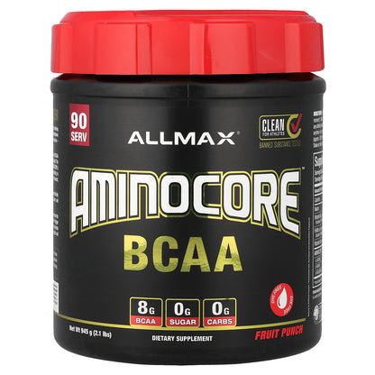 ALLMAX, AMINOCORE™ BCAA, Fruit Punch, 2.1 lbs (945 g)