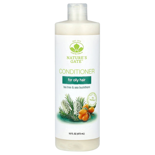 Mild By Nature, (Nature's Gate), Tea Tree & Sea Buckthorn Conditioner for Oily Hair, 16 fl oz (473 ml)