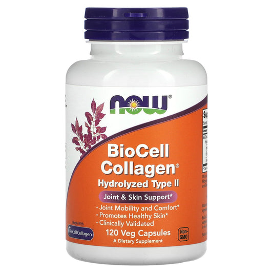 NOW Foods, BioCell Collagen®, Hydrolyzed Type II, 120 Capsules