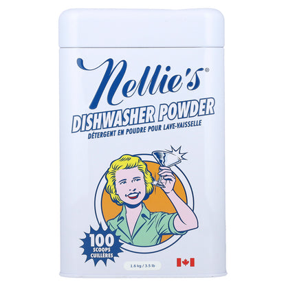 Nellie's, Dishwasher Powder, 3.5 lb (1.6 kg)