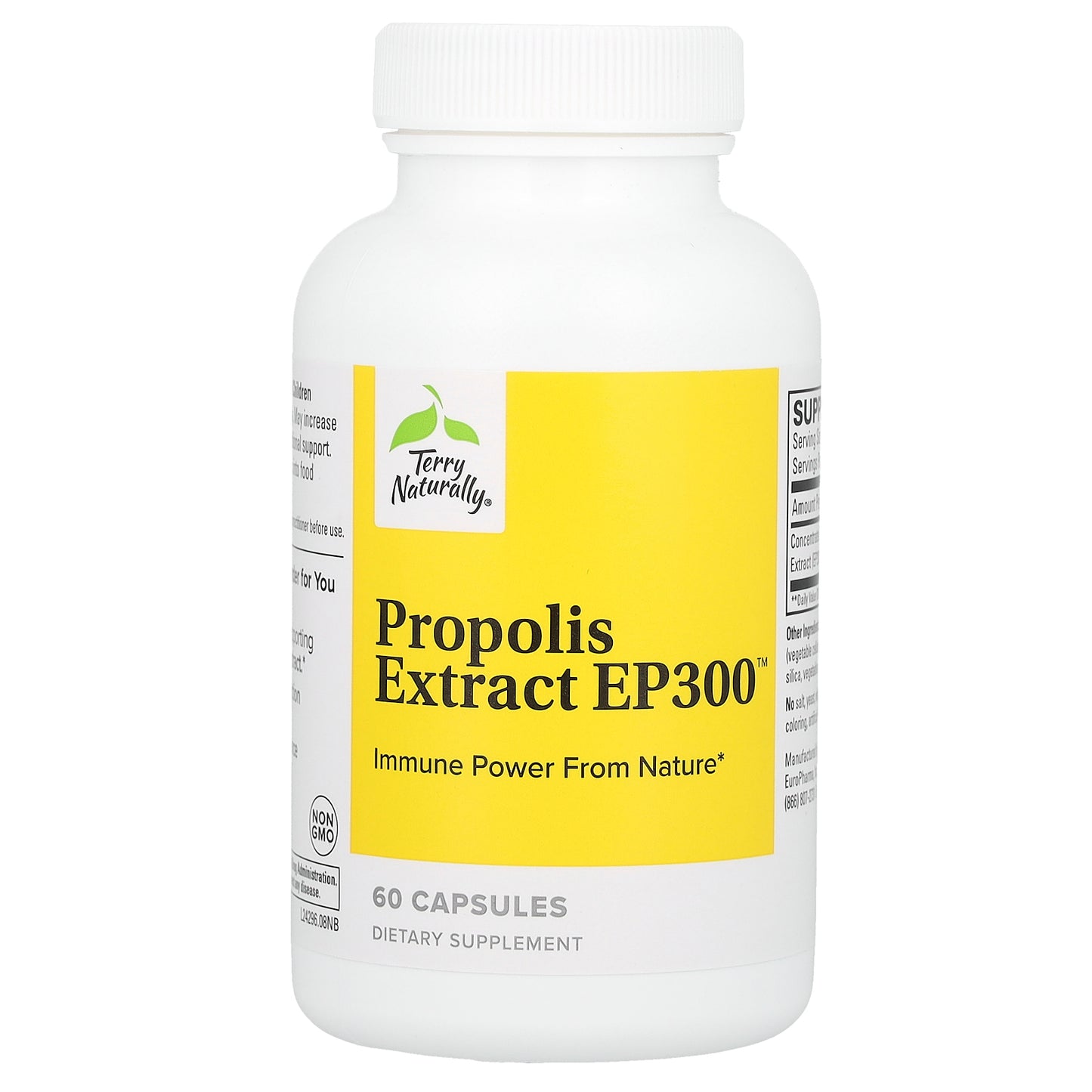 Terry Naturally, Propolis Extract EP300, 200 mg, 60 Capsules