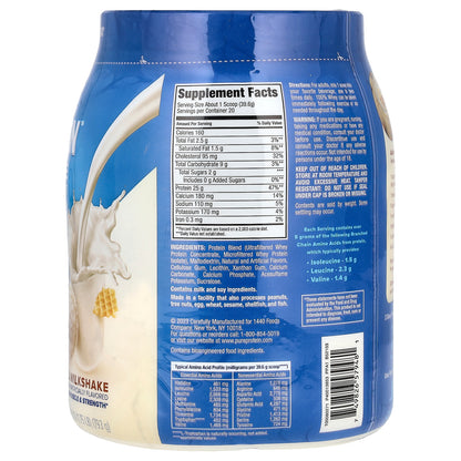 Pure Protein, 100% Whey Protein, Vanilla Milkshake, 1.75 lb (793 g)