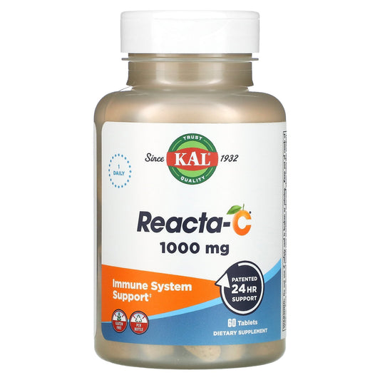 KAL, Reacta-C, 1,000 mg, 60 Tablets