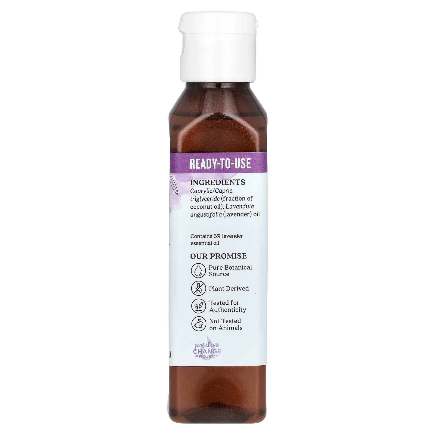 Aura Cacia, Pure Essential Oil in Fractionated Coconut Oil, Lavender, 4 fl oz (118 ml)