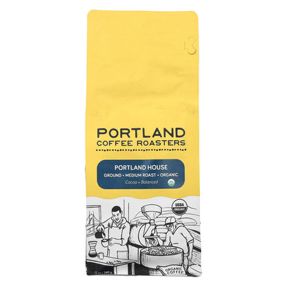 Portland Coffee Roasters, Organic Coffee, Ground, Medium Roast, Portland House, 12 oz (340 g)