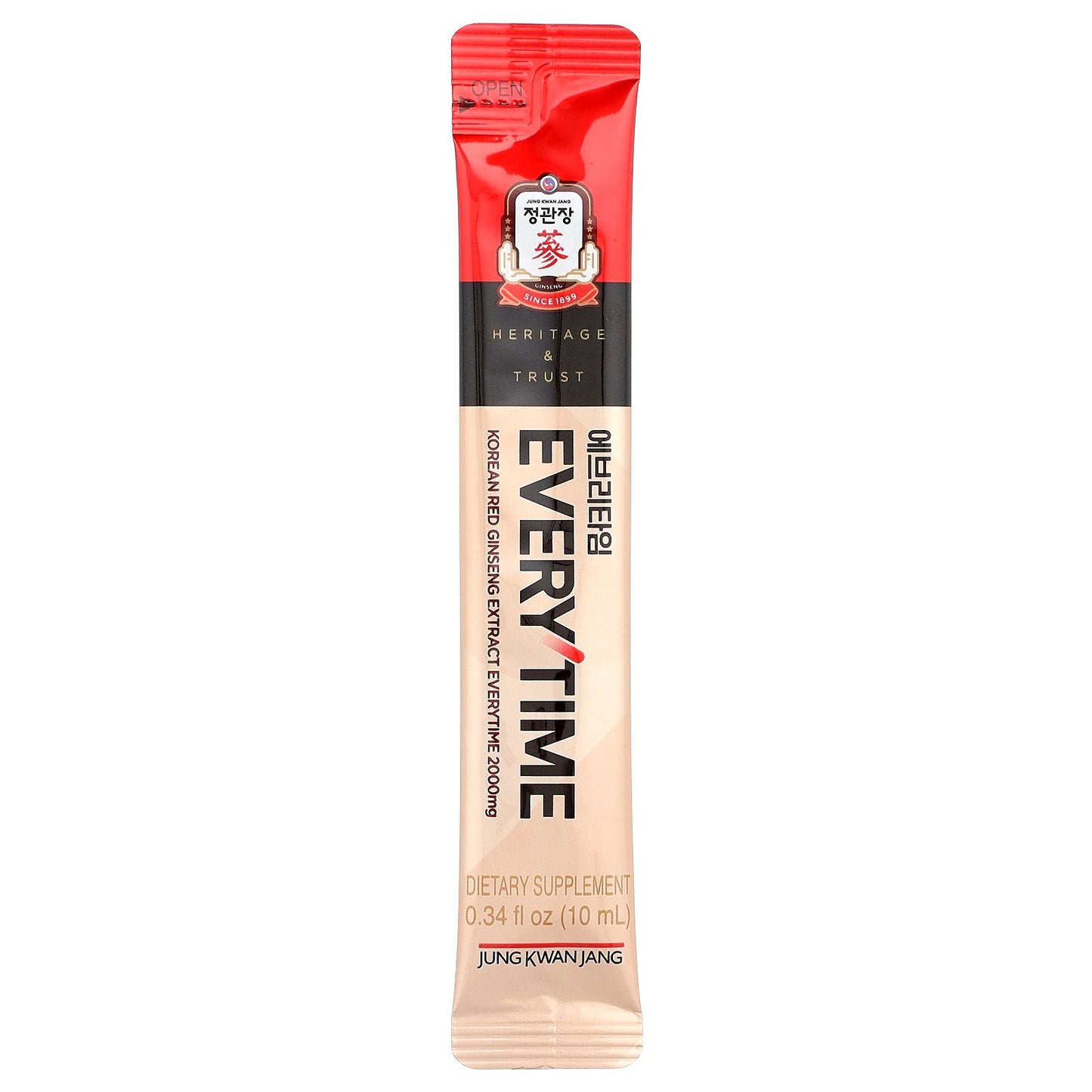 JungKwanJang, Korean Red Ginseng Extract, Everytime , 30 Sticks, 0.34 fl oz (10 ml) Each