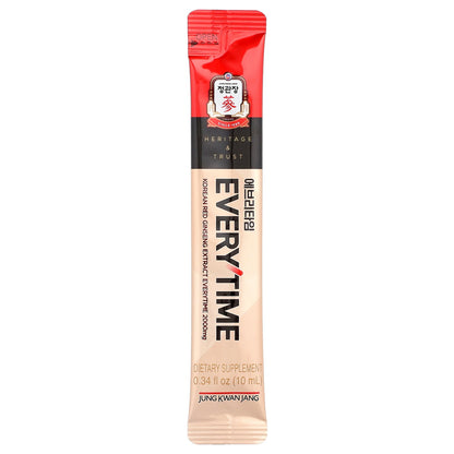 JungKwanJang, Korean Red Ginseng Extract, Everytime , 30 Sticks, 0.34 fl oz (10 ml) Each