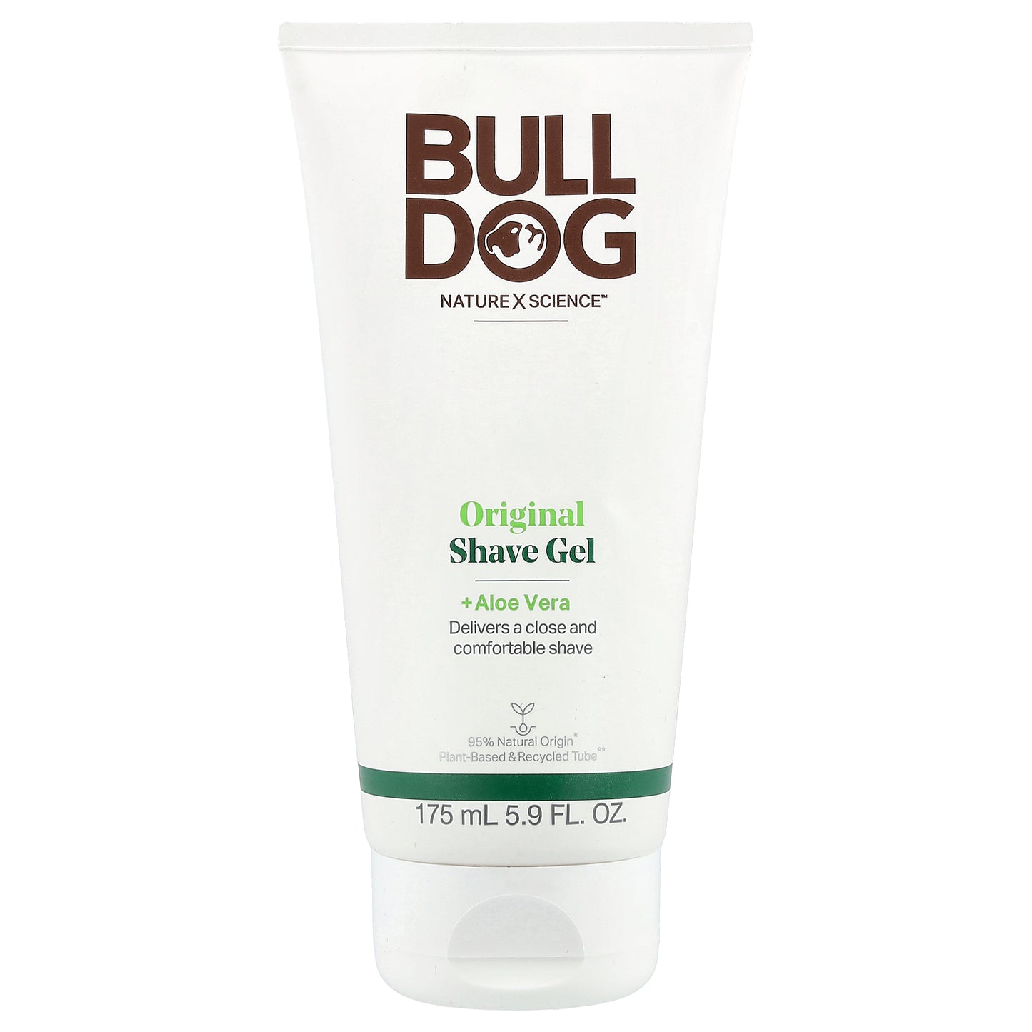 Bulldog Skincare For Men, Original Shave Gel +Aloe Vera, 5.9 fl oz (175 ml)