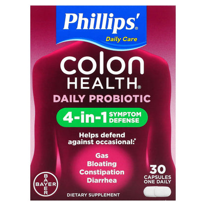 Phillip's, Colon Health Daily Probiotic Supplement, 30 Capsules