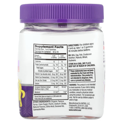 Natrol, Kids, Sleep + Immune Health, Berry, 50 Gummies