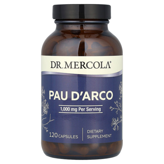 Dr. Mercola, Pau D'Arco, 120 Capsules (500 mg per Capsule)