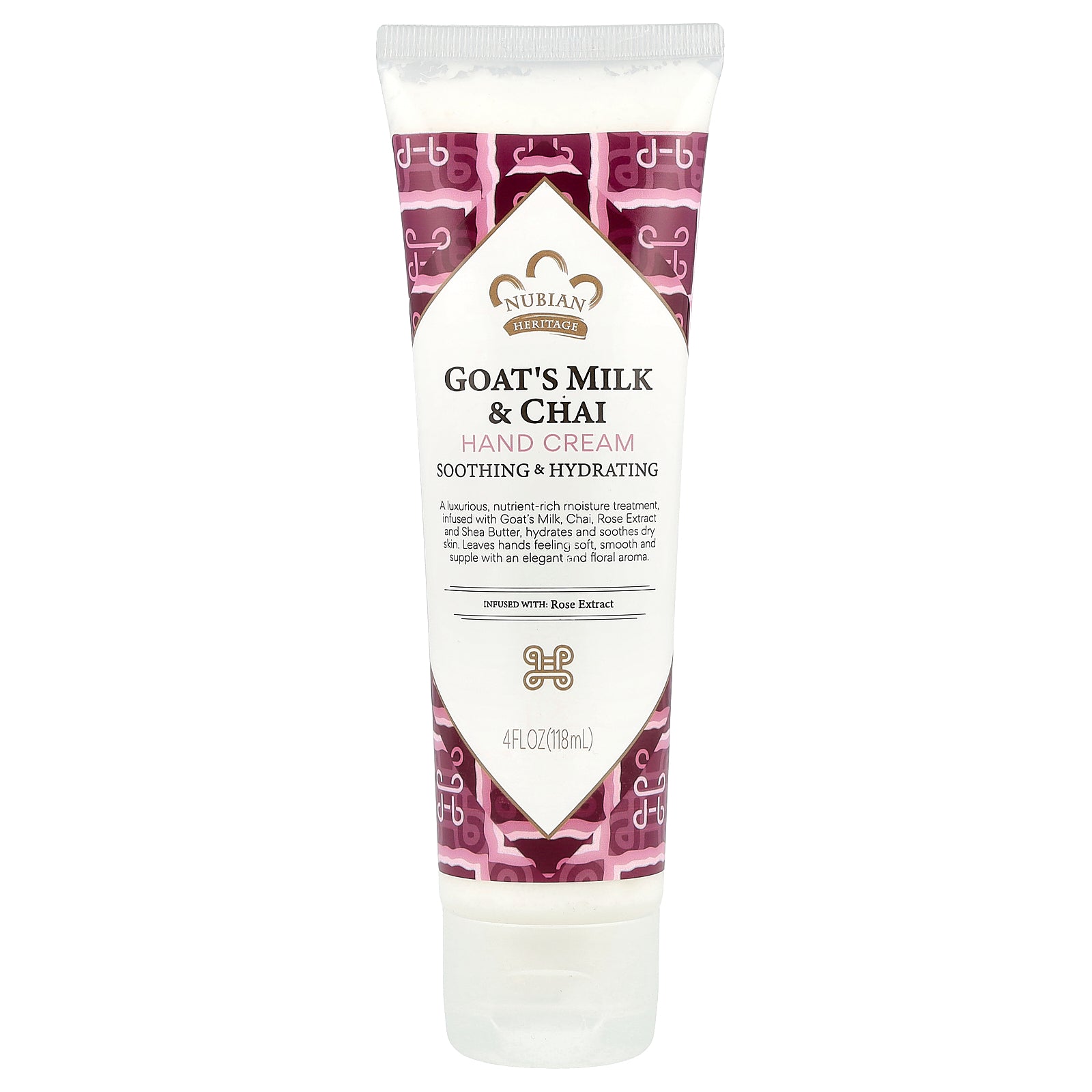 Nubian Heritage, Hand Cream, Goat's Milk & Chai, 4 fl oz (118 ml)