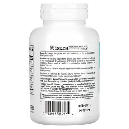 Natural Factors, WomenSense®, EstroSense®, 120 Vegetarian Capsules