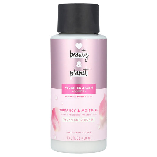 Love Beauty and Planet, Vegan Conditioner, For Color Treated Hair, Murumuru Butter & Rose, 13.5 fl oz (400 ml)