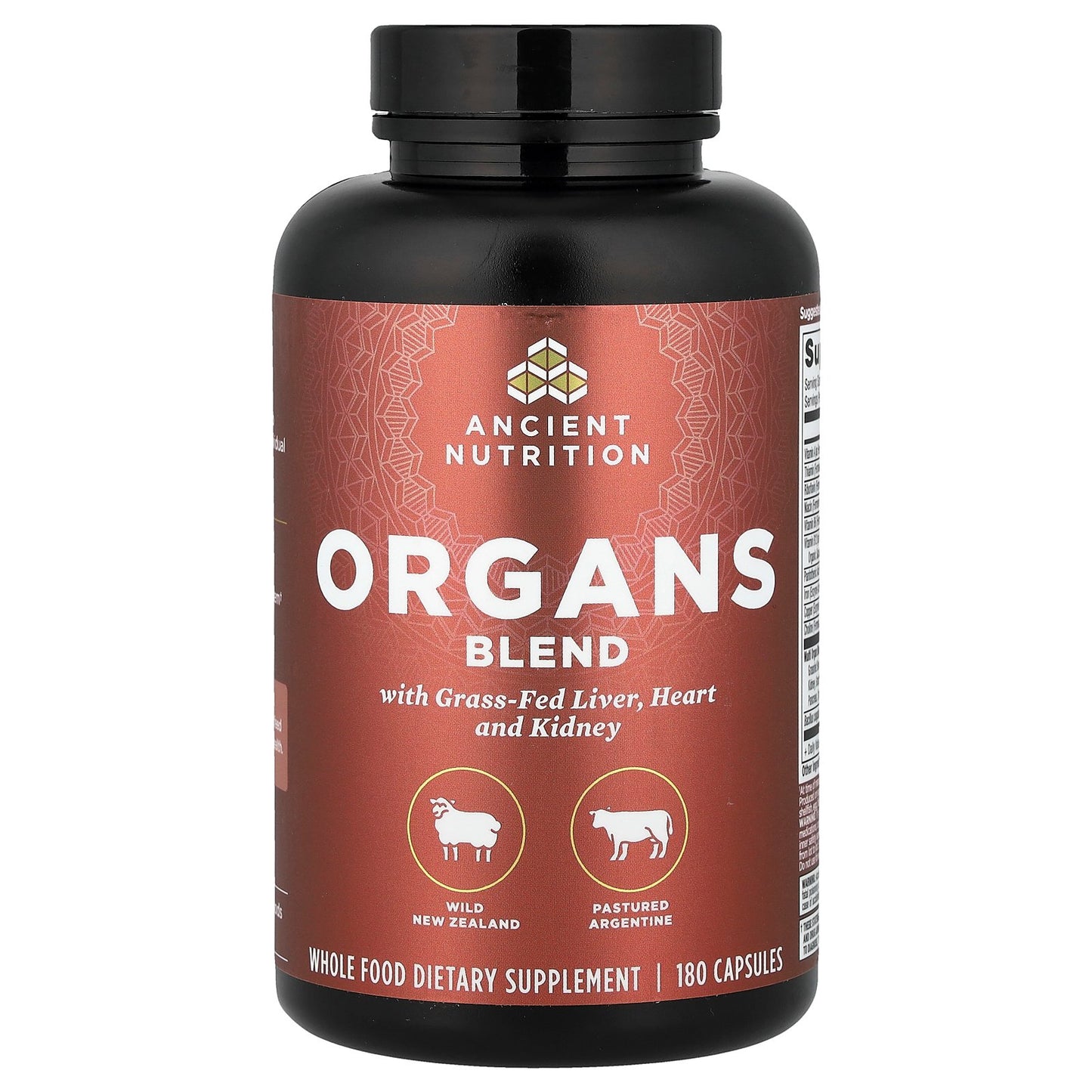Ancient Nutrition, Organs Blend, 180 Capsules