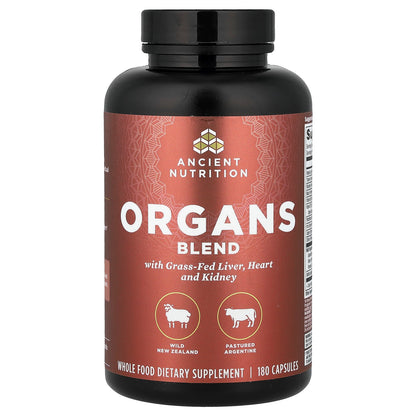 Ancient Nutrition, Organs Blend, 180 Capsules