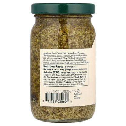 Stonewall Kitchen, Basil Pesto, 8 oz (227 g)