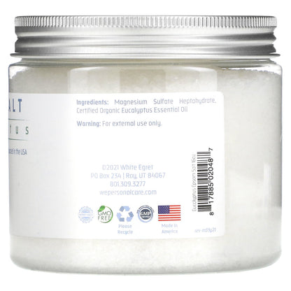 White Egret Personal Care, Epsom Salt, Eucalyptus, 16 oz (454 g)