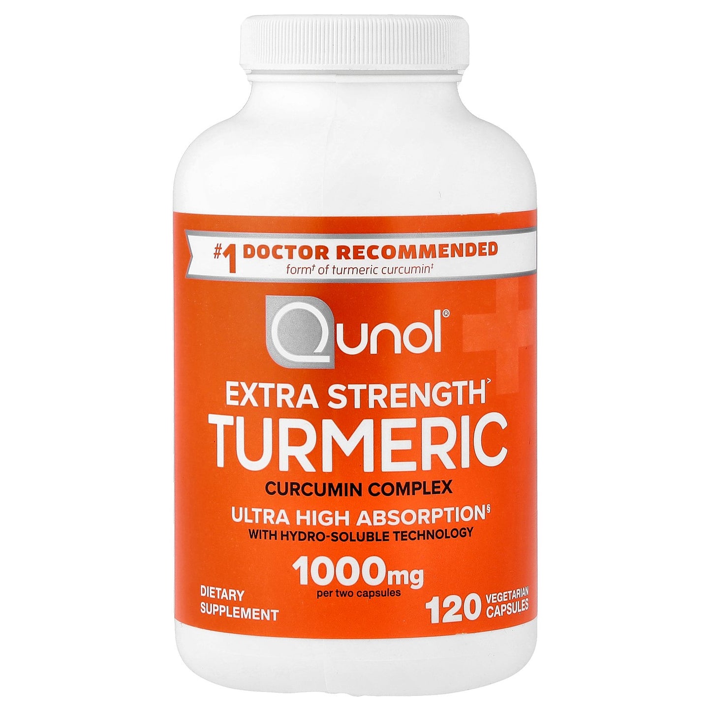 Qunol, Turmeric, Curcumin Complex, 120 Vegetarian Capsules (500 mg per Capsule)