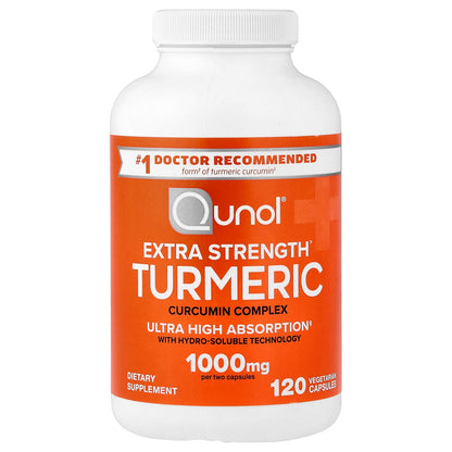 Qunol, Turmeric, Curcumin Complex, 120 Vegetarian Capsules (500 mg per Capsule)