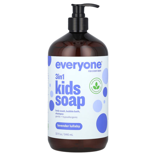 Everyone, 3 in 1 Kids Soap, Lavender Lullaby, 32 fl oz (946 ml)