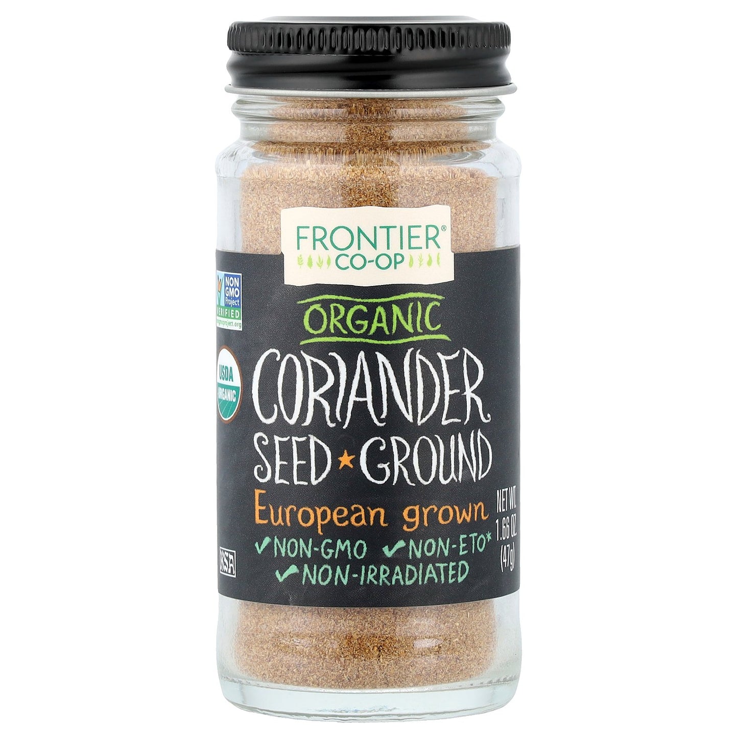 Frontier Co-op, Organic Coriander Seed, Ground , 1.66 oz (47 g)