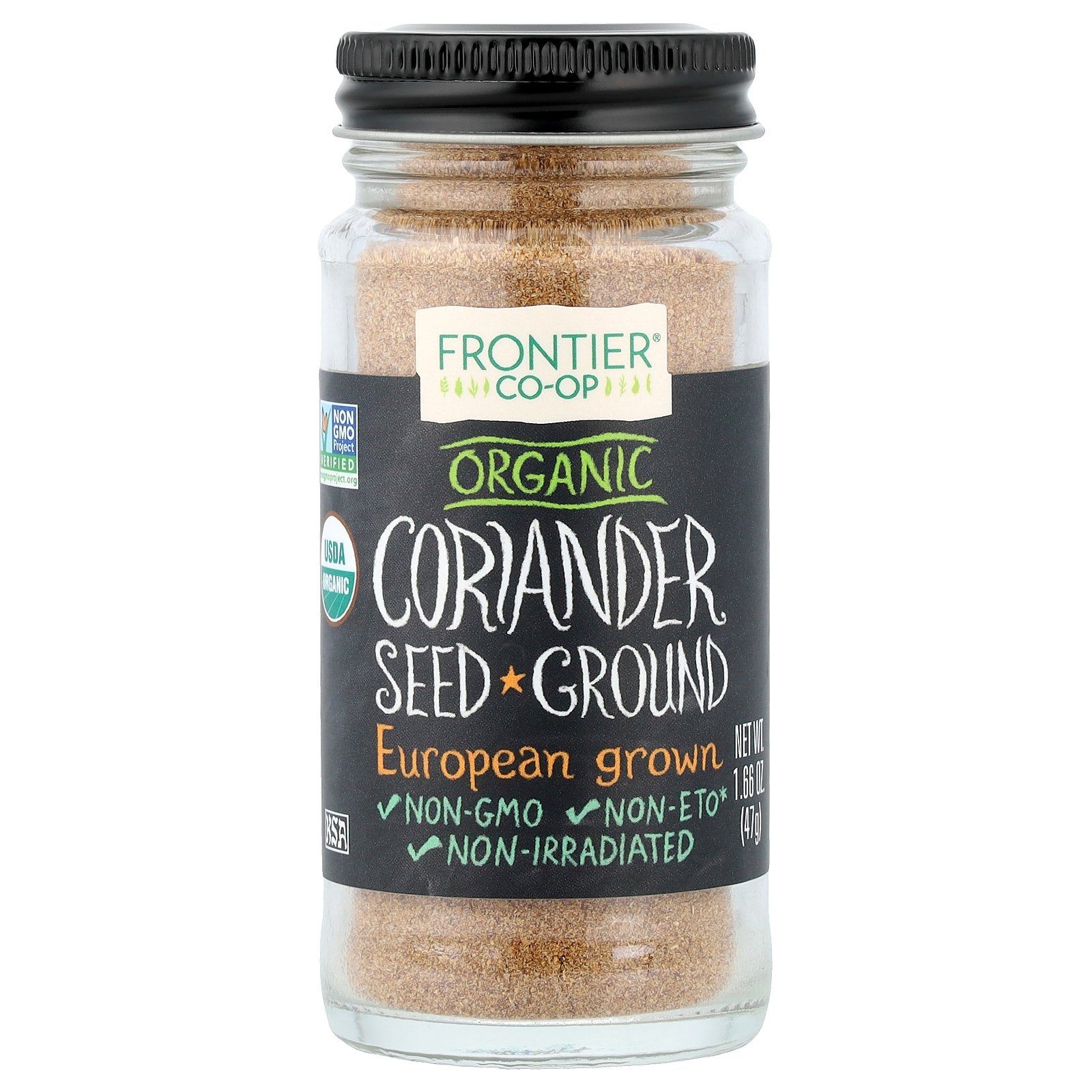 Frontier Co-op, Organic Coriander Seed, Ground , 1.66 oz (47 g)